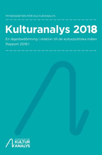 Omslagsbild Kulturanalys 2018