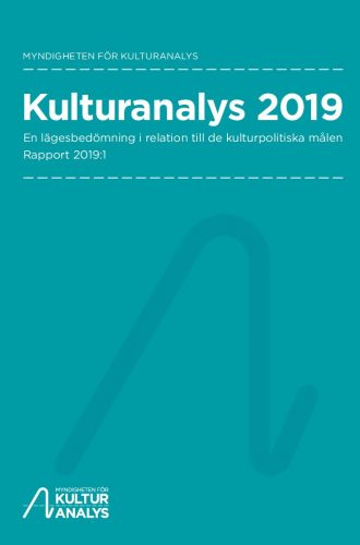 Omslagsbild Kulturanalys 2019
