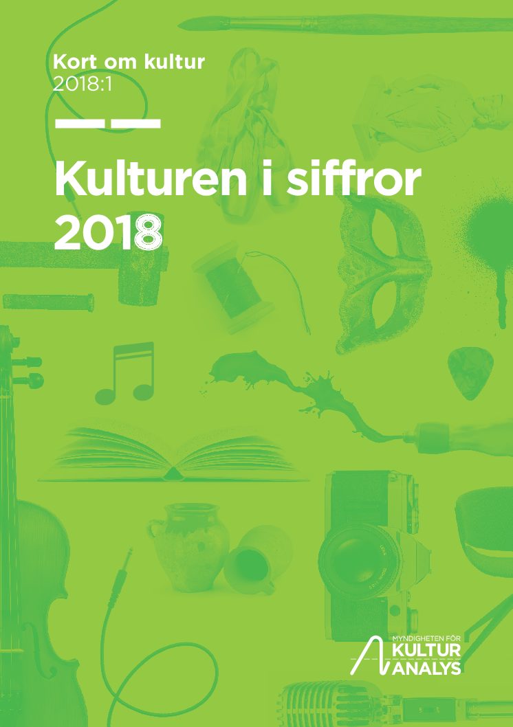 Omslagsbild Kulturen i siffror 2018