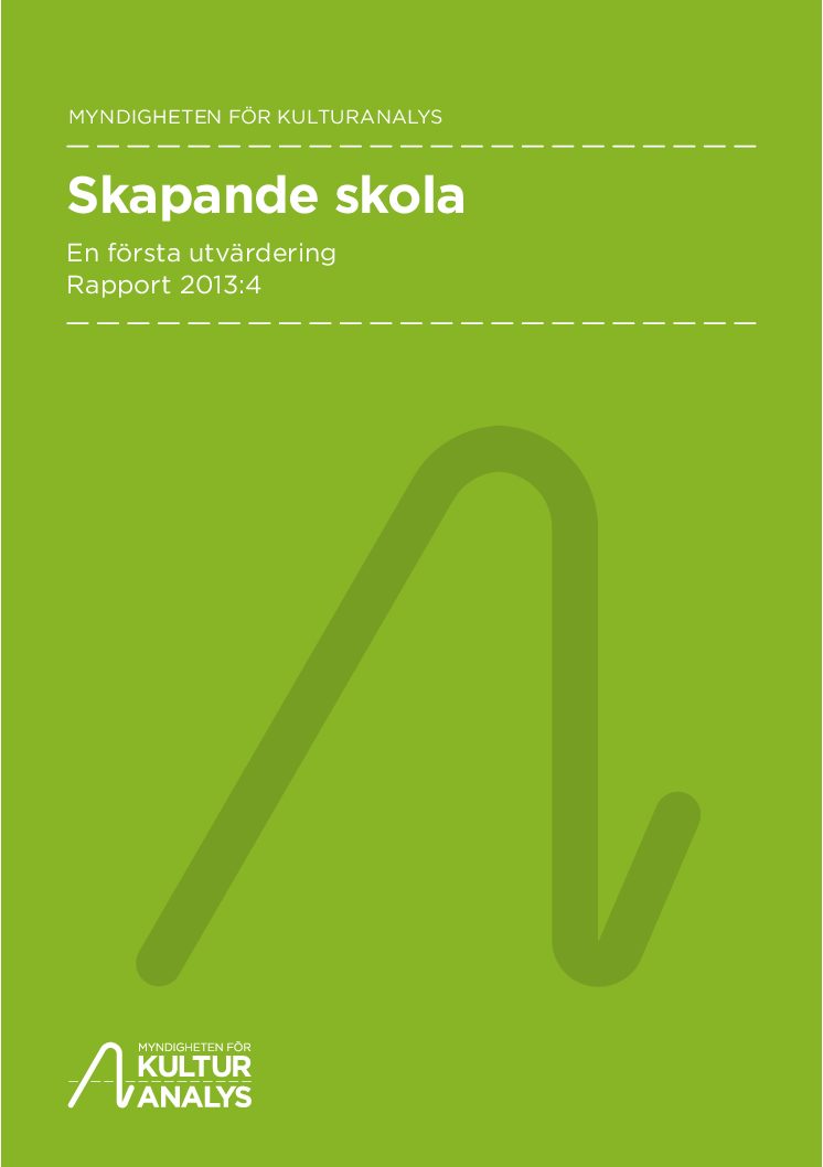 Omslagsbild Skapande skola En första utvärdering