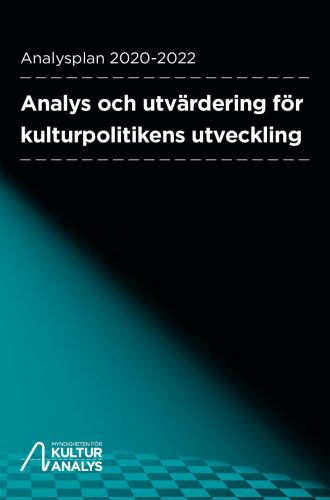 Omslagsbild Kulturanalys Analysplan