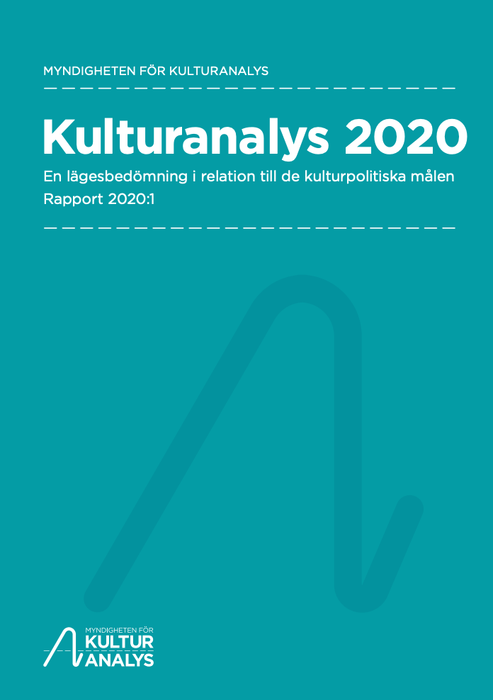 Omslagsbild Kulturanalys 2020